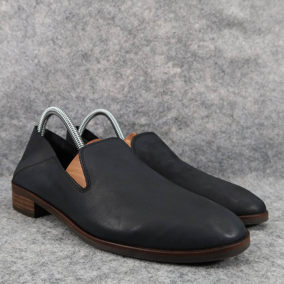 Lucky Brand Shoes - Lucky Brand Shoes Womens 8.5 Cahill Loafers Slip On Black Leather Flats Comfort